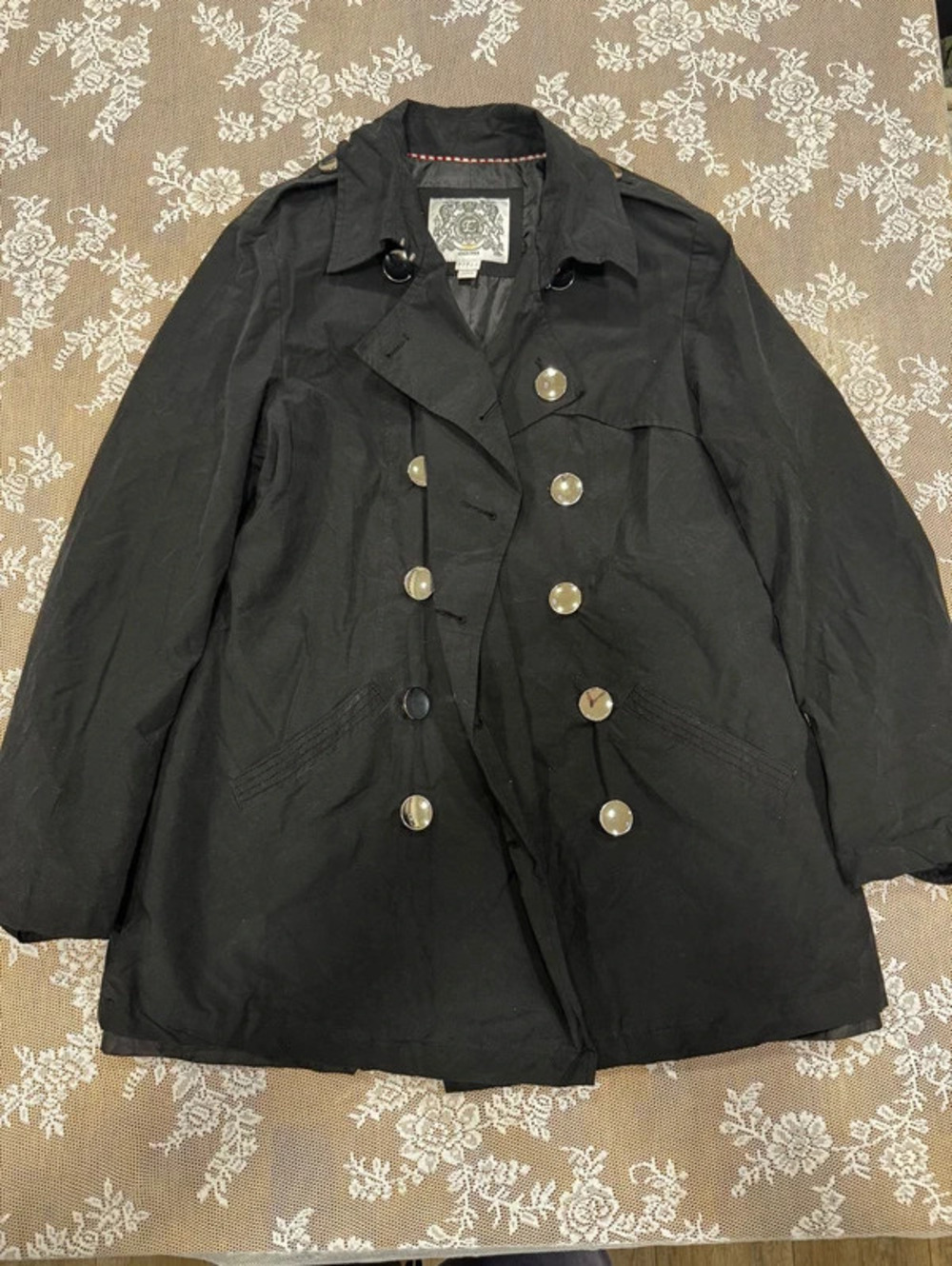 black trench jacket